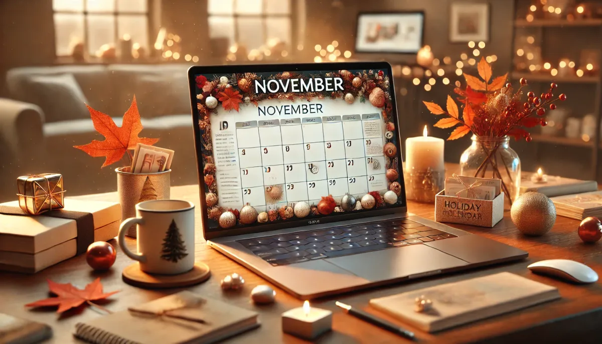 Create a Social Media Content Calendar for November Holiday Promotions